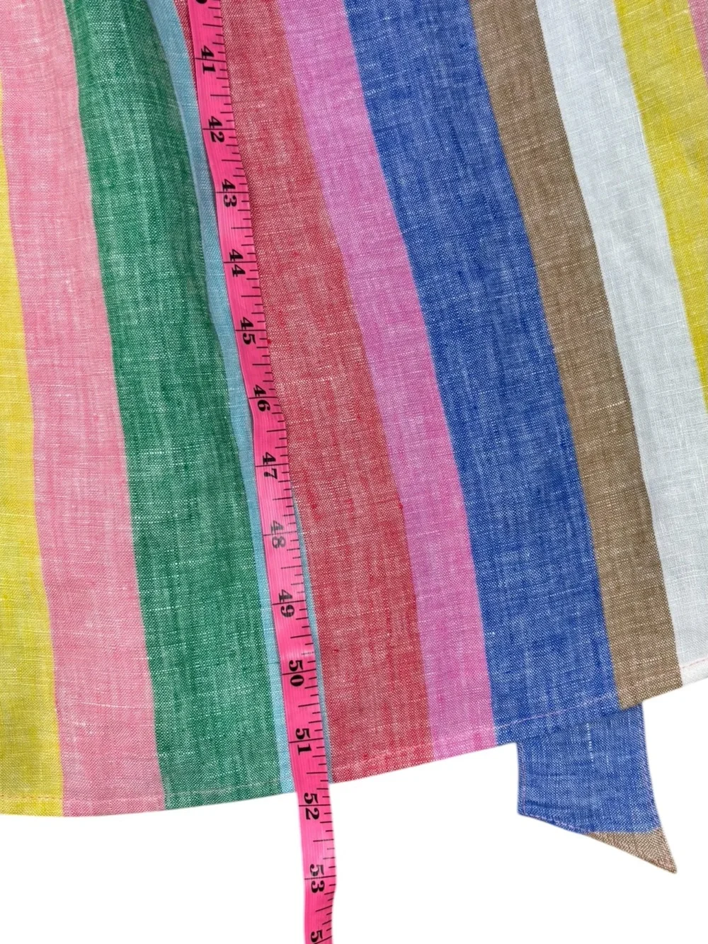 Boden Alexa Stripe Linen Maxi Shirt Dress Pink Multi Size 6R - Picture 16 of 16